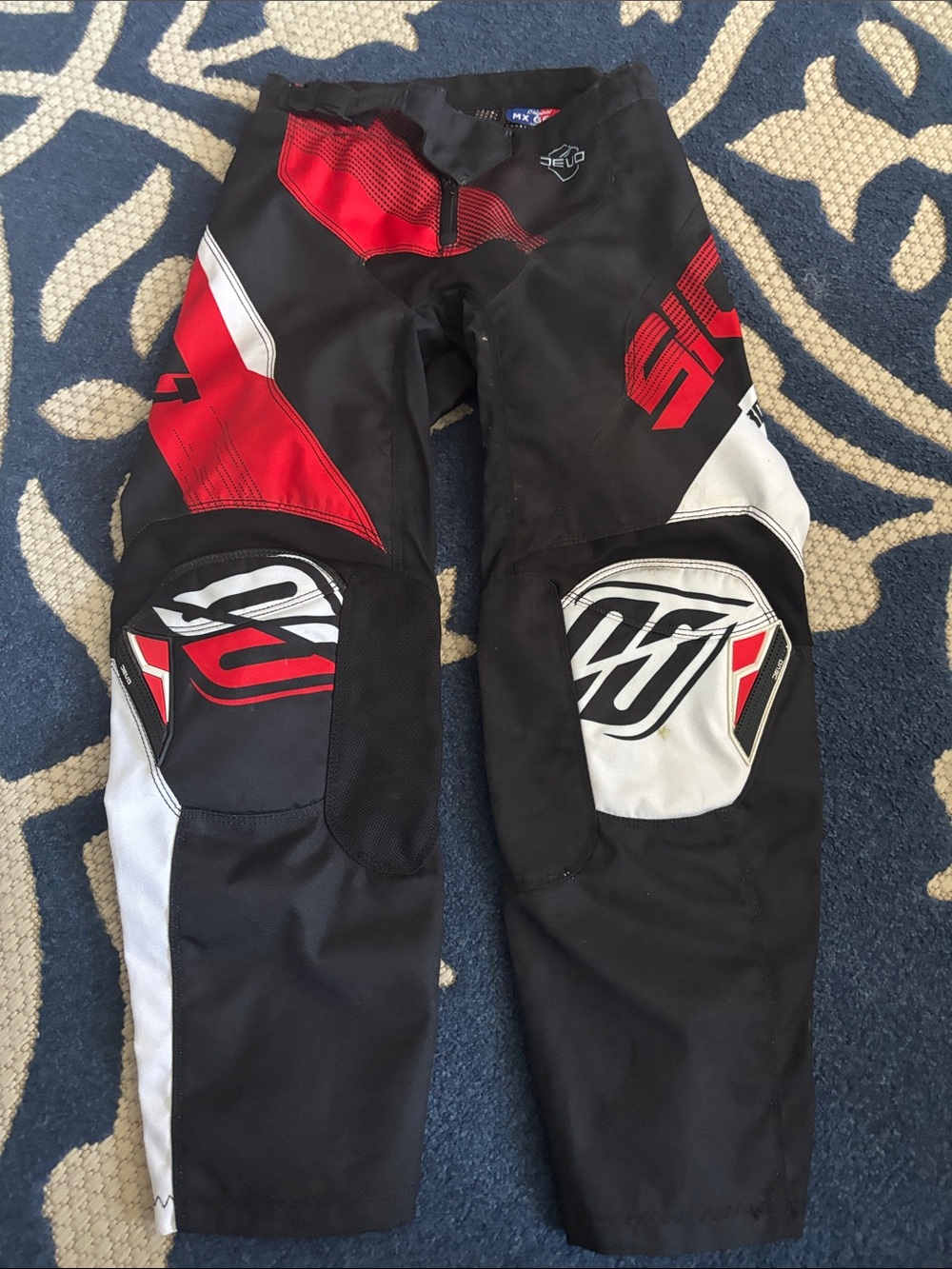 Original MX GEAR Black Red Motocross Pants